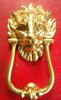 Lion Head Door Knocker Solid Brass as seen on No 10 Dowling Street